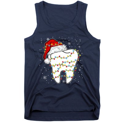 Dentist Christmas Teeth Santa Dental Hygiene Dental Life Tank Top