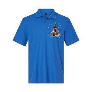 Dachshund Christmas Tree Funny Santa Reindeer Lover Gift Softstyle Adult Sport Polo