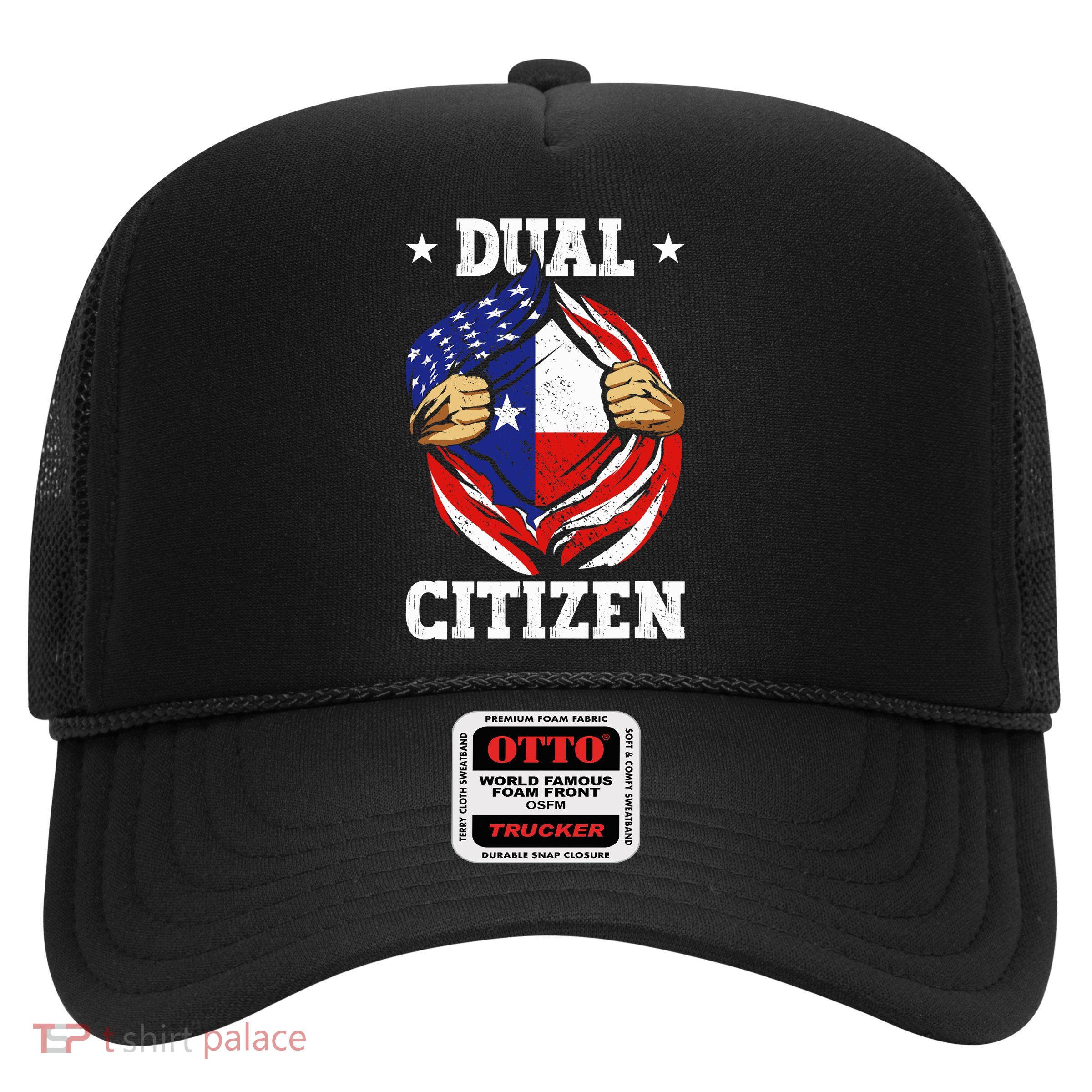 Dual Citizen Texas Pride Usa And Texas Flag Texan Trucker Hat