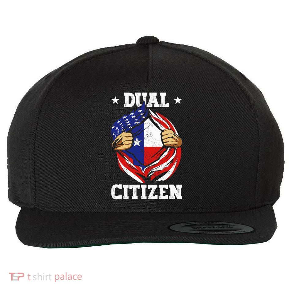 Dual Citizen Texas Pride Usa And Texas Flag Texan Wool Snapback Cap