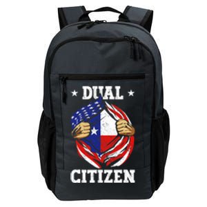 Dual Citizen Texas Pride Usa And Texas Flag Texan Daily Commute Backpack