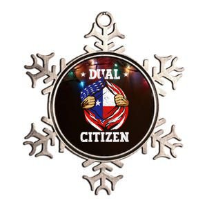 Dual Citizen Texas Pride Usa And Texas Flag Texan Metallic Star Ornament