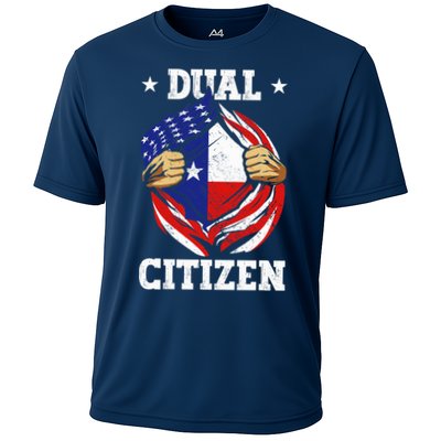 Dual Citizen Texas Pride Usa And Texas Flag Texan Performance Shirt
