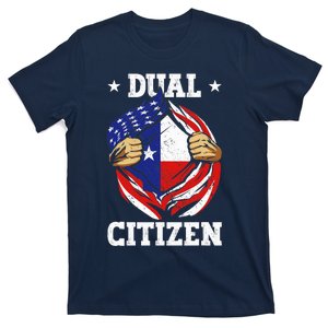 Dual Citizen Texas Pride Usa And Texas Flag Texan T-Shirt