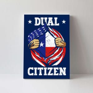 Dual Citizen Texas Pride Usa And Texas Flag Texan Canvas