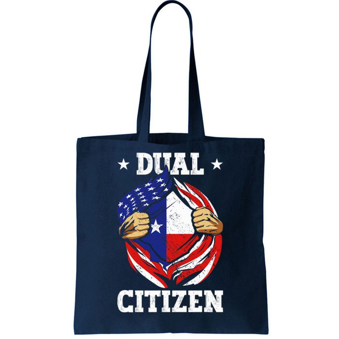 Dual Citizen Texas Pride Usa And Texas Flag Texan Tote Bag