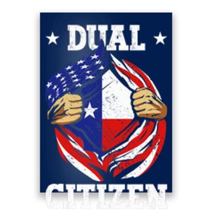 Dual Citizen Texas Pride Usa And Texas Flag Texan Poster