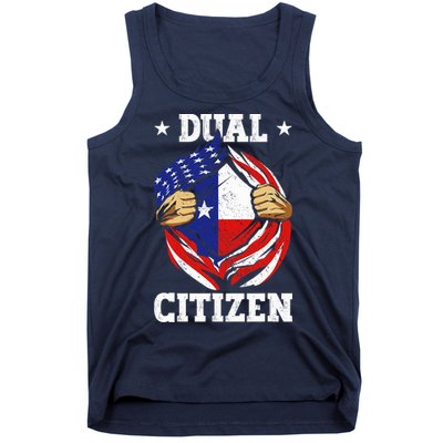 Dual Citizen Texas Pride Usa And Texas Flag Texan Tank Top