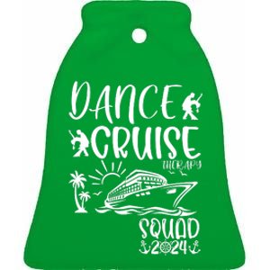 Dance Cruise Therapy Ship Squad 2024 Dancing Cruise Ship Ceramic Bell Ornament