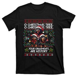 Dachshund Christmas Tree Dog Lover Xmas Ugly Sweater Gifts T-Shirt