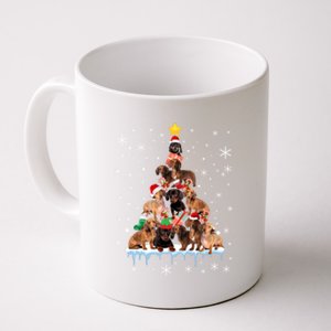 Dachshund Christmas Tree Funny Santa Reindeer Lover Meaningful Gift Coffee Mug