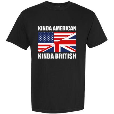 Dual Citizenship UK USA Kinda American Kinda British Garment-Dyed Heavyweight T-Shirt