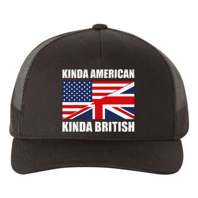 Dual Citizenship UK USA Kinda American Kinda British Yupoong Adult 5-Panel Trucker Hat