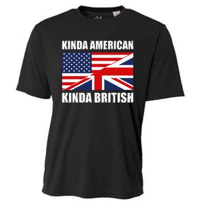 Dual Citizenship UK USA Kinda American Kinda British Cooling Performance Crew T-Shirt