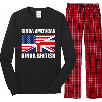 Dual Citizenship UK USA Kinda American Kinda British Long Sleeve Pajama Set