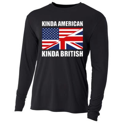 Dual Citizenship UK USA Kinda American Kinda British Cooling Performance Long Sleeve Crew