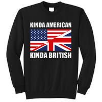 Dual Citizenship UK USA Kinda American Kinda British Tall Sweatshirt