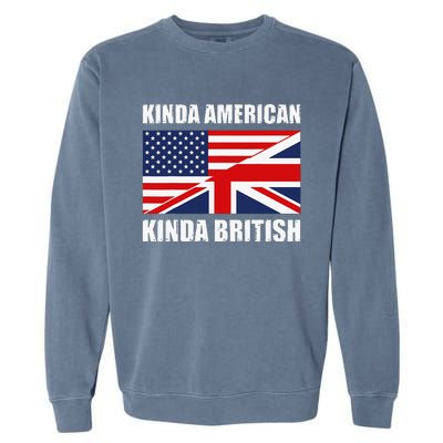 Dual Citizenship UK USA Kinda American Kinda British Garment-Dyed Sweatshirt