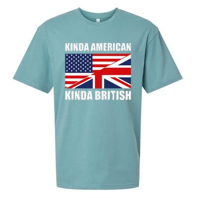 Dual Citizenship UK USA Kinda American Kinda British Sueded Cloud Jersey T-Shirt