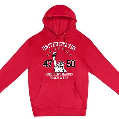 Democracy Championship Usafreedom Harris Walz Election Premium Pullover Hoodie