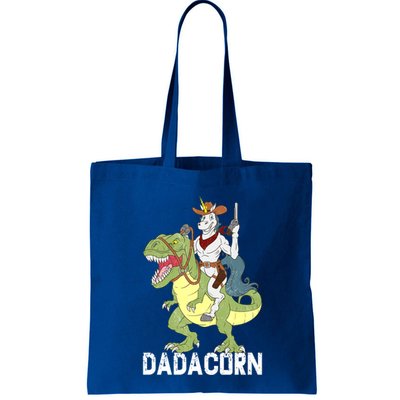 Dadacorn Cow Unicorn Dad Riding Dinosaur Trex Sheriff Gift Bag
