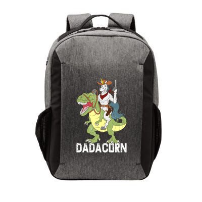 Dadacorn Cow Unicorn Dad Riding Dinosaur Trex Sheriff Gift Vector Backpack