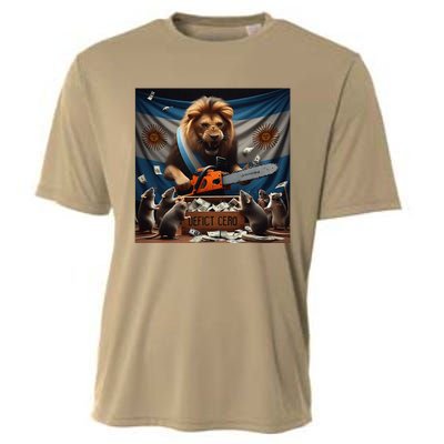 Deficit Cero Viva La Libertad Carajo Javier Milei Cooling Performance Crew T-Shirt