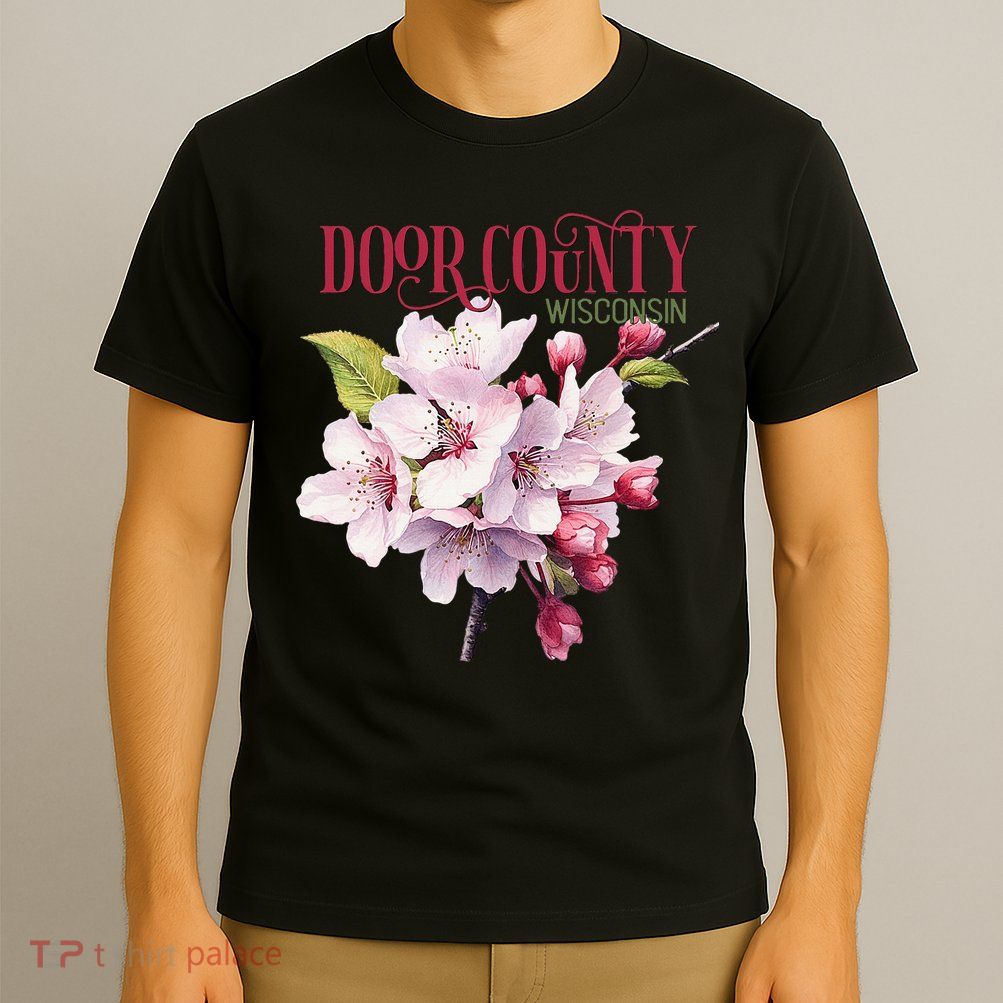 Door County Wisconsin Cherry Blossoms Festival Cherries T-Shirt