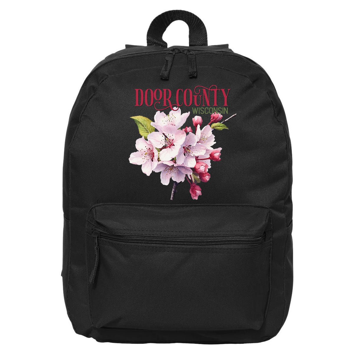 Door County Wisconsin Cherry Blossoms Festival Cherries 16 in Basic Backpack