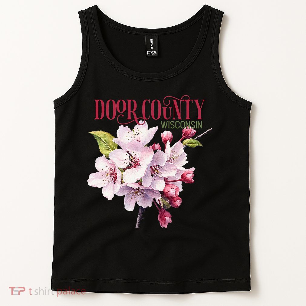 Door County Wisconsin Cherry Blossoms Festival Cherries Tank Top