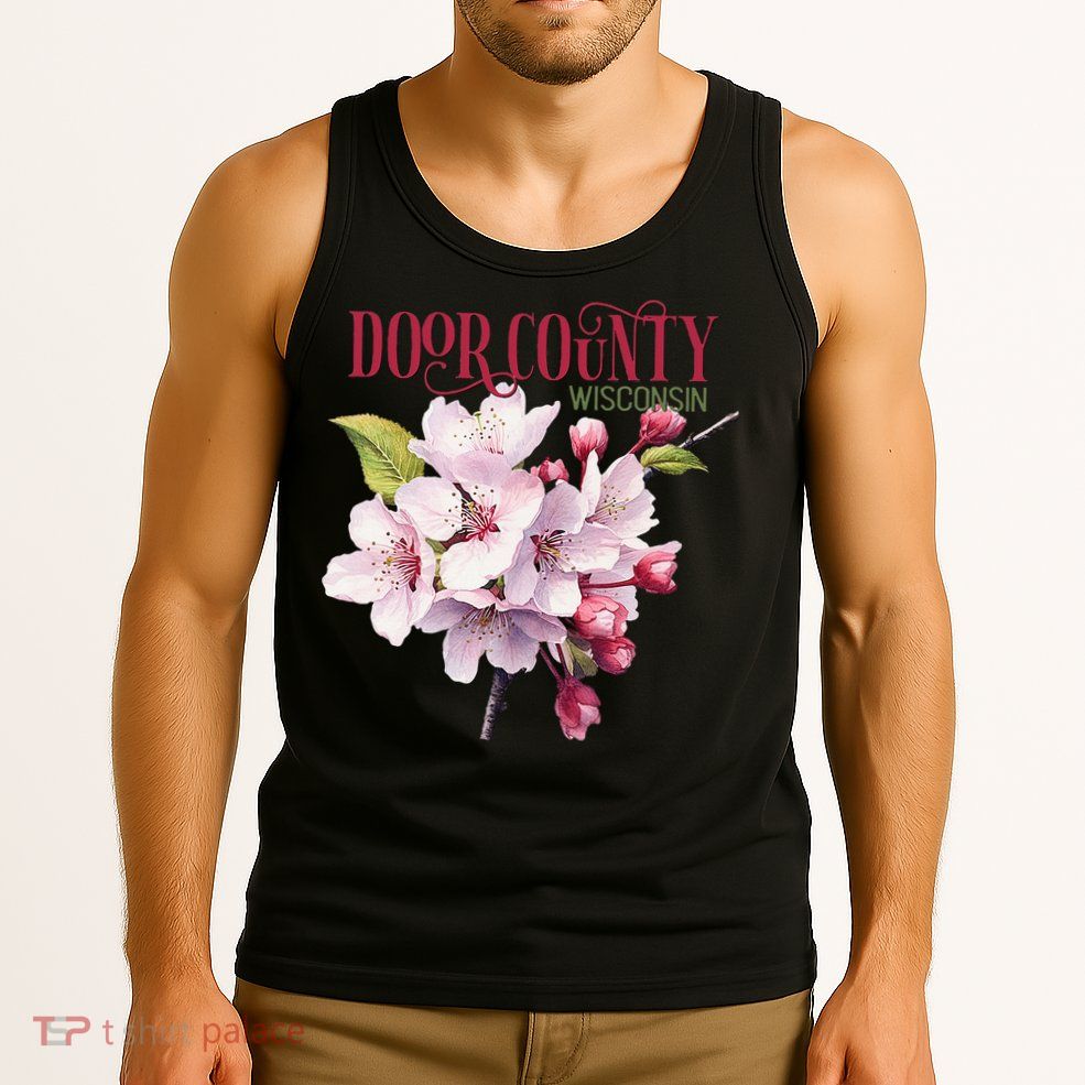 Door County Wisconsin Cherry Blossoms Festival Cherries Tank Top