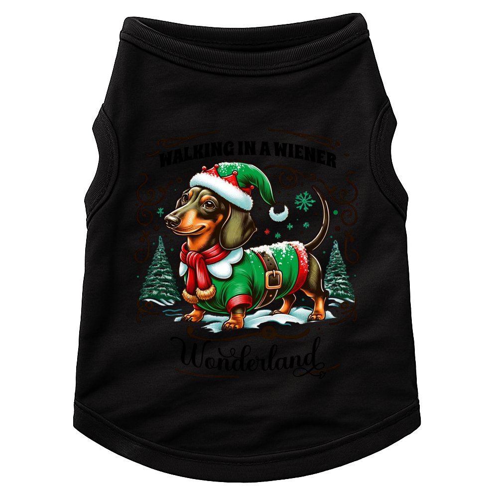 Dachshund Christmas Walking In A Wiener Wonderland Cute Dog Meaningful Gift Doggie Tank