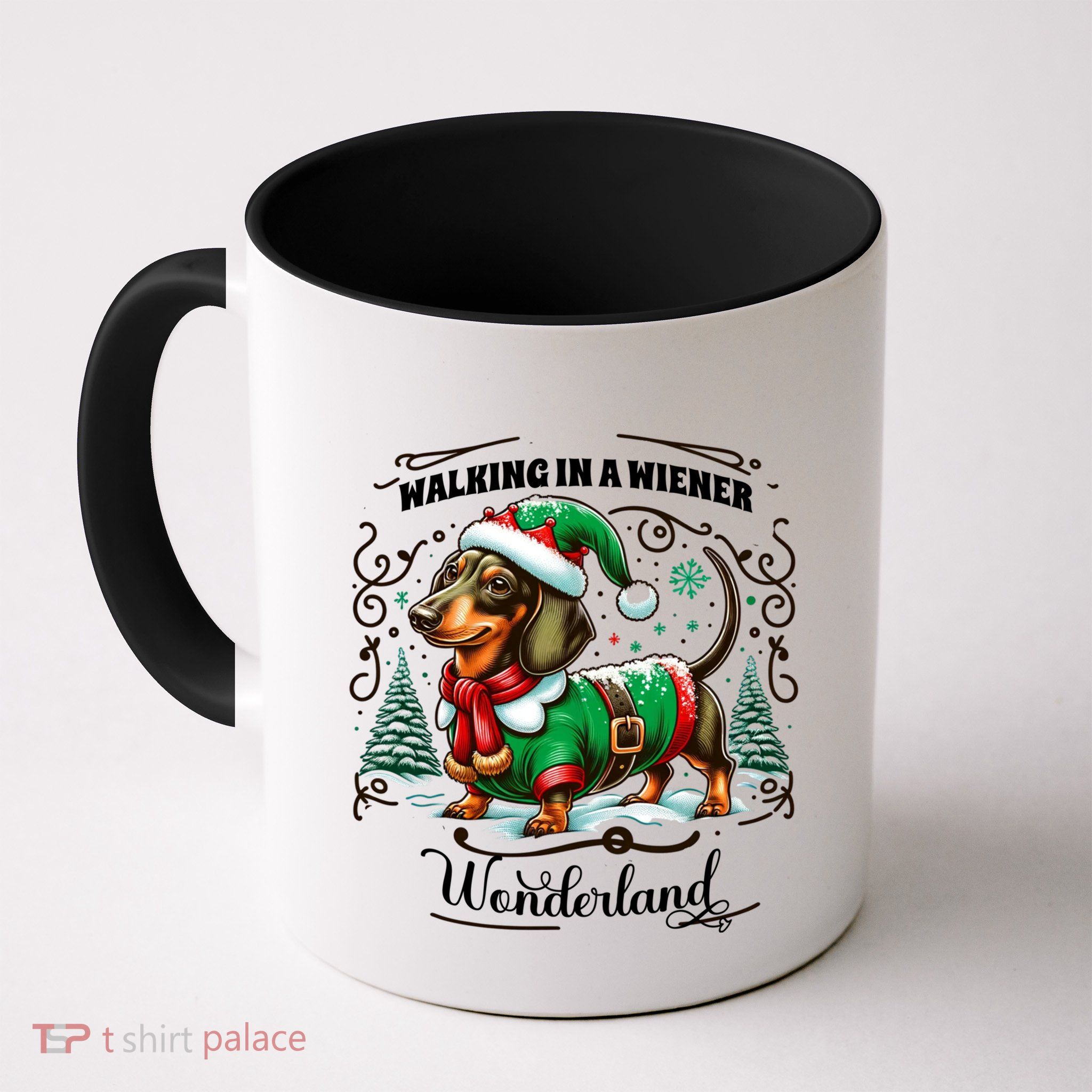 Dachshund Christmas Walking In A Wiener Wonderland Cute Dog Meaningful Gift Mug