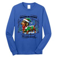 Dachshund Christmas Walking In A Wiener Wonderland Cute Dog Meaningful Gift Long Sleeve Shirt