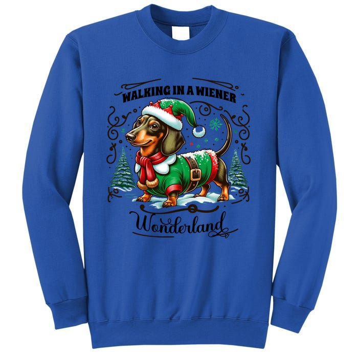 Dachshund Christmas Walking In A Wiener Wonderland Cute Dog Meaningful Gift Sweatshirt