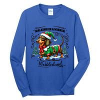 Dachshund Christmas Walking In A Wiener Wonderland Cute Dog Meaningful Gift Tall Long Sleeve T-Shirt