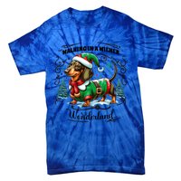 Dachshund Christmas Walking In A Wiener Wonderland Cute Dog Meaningful Gift Tie-Dye T-Shirt