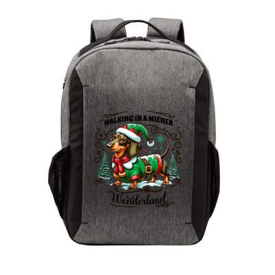 Dachshund Christmas Walking In A Wiener Wonderland Cute Dog Meaningful Gift Vector Backpack