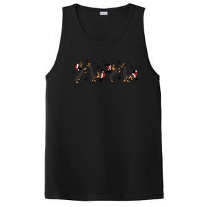 Dachshund Christmas Weenie Weiner Dog Christmas Gift PosiCharge Competitor Tank