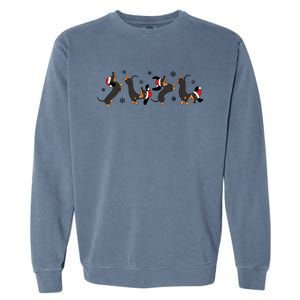 Dachshund Christmas Weenie Weiner Dog Christmas Gift Garment-Dyed Sweatshirt