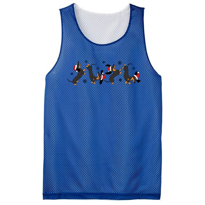 Dachshund Christmas Weenie Weiner Dog Christmas Gift Mesh Reversible Basketball Jersey Tank