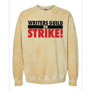 Damien Chazelle Writers Guild On Strike Colorblast Crewneck Sweatshirt