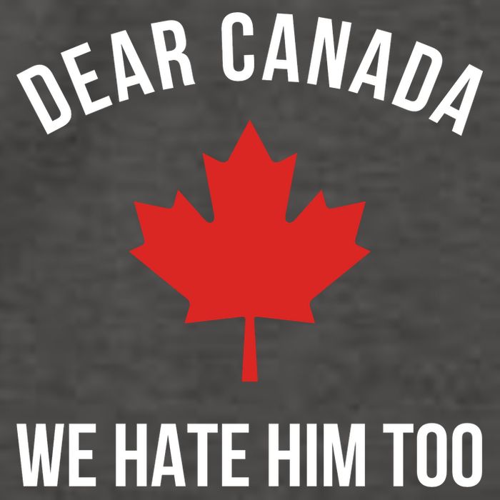 Dear Canada We Hate Him Too Vector Backpack