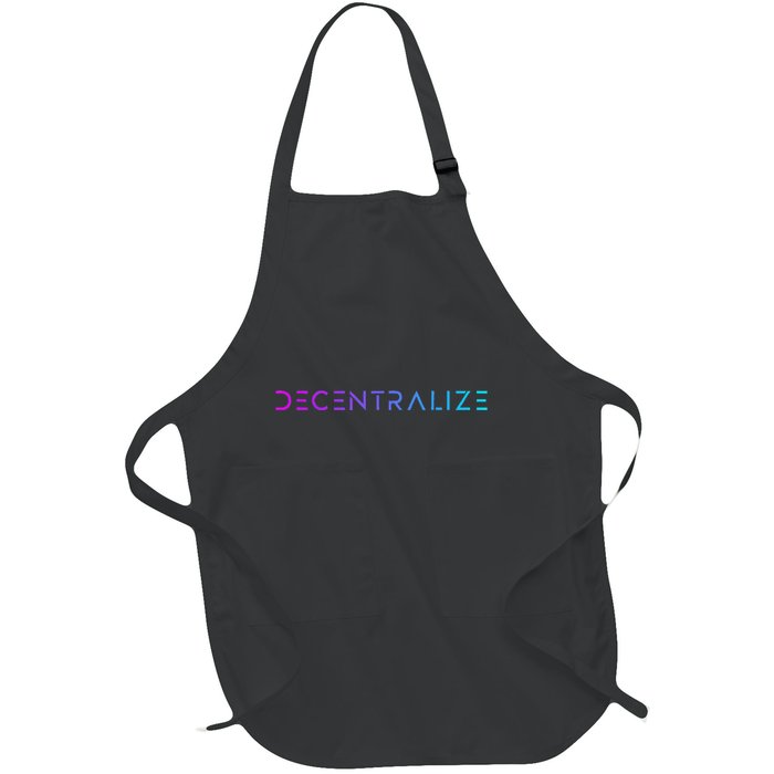 Decentralize Crypto Web3 Blockchain Full-Length Apron With Pockets