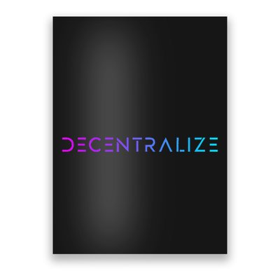 Decentralize Crypto Web3 Blockchain Poster