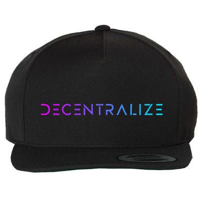 Decentralize Crypto Web3 Blockchain Wool Snapback Cap