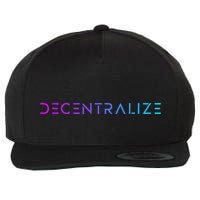 Decentralize Crypto Web3 Blockchain Wool Snapback Cap