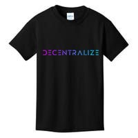 Decentralize Crypto Web3 Blockchain Kids T-Shirt