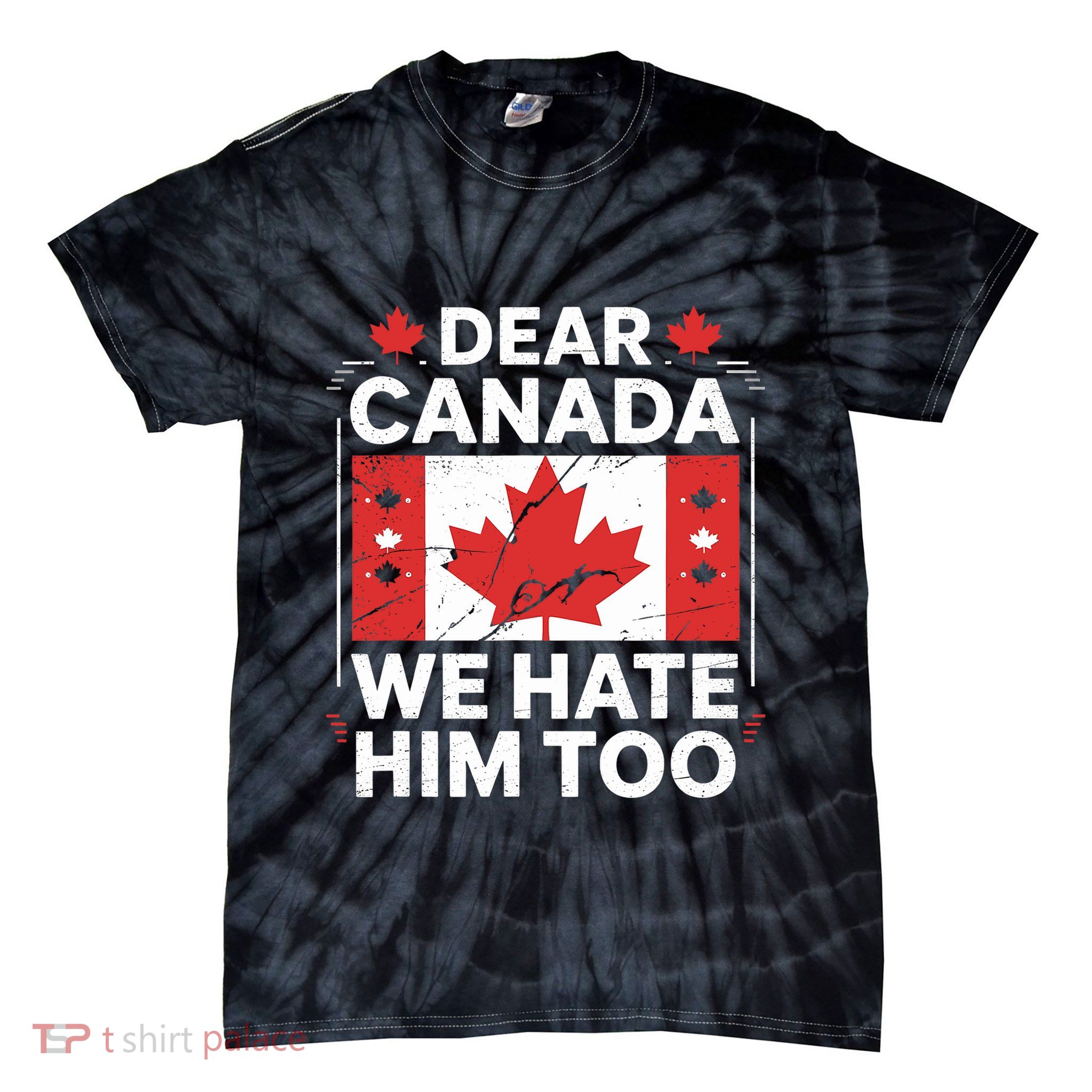 Dear Canada We Hate Him Too Tie-Dye T-Shirt