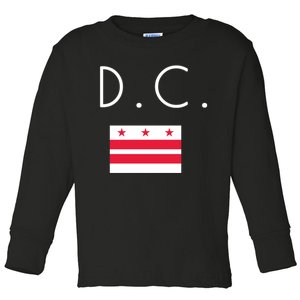 D C Washington District Of Columbia Toddler Long Sleeve Shirt